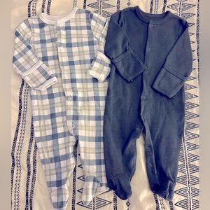 2 Badgley Mischka 6-9 months sleep n play outfits
